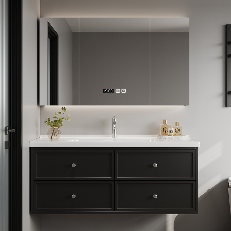 Home Bathroom Partition Wall - Display Partitions Cupboard Organizer Drawers Modern