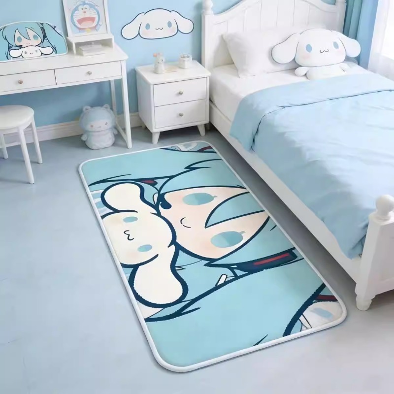 Home Bathroom Model - Cartoon animation Hatsune Miku carpet, Soft