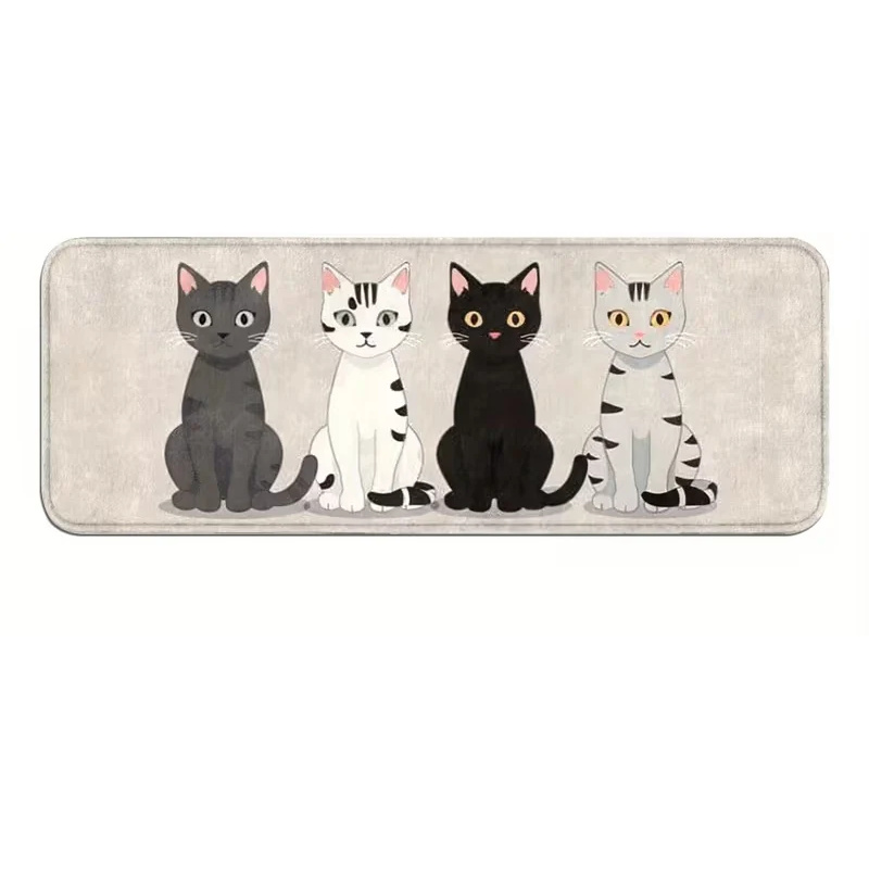 Home Bathroom Scene - VIKAMA Faux Cashmere Children'S Rug, Multi-Scene