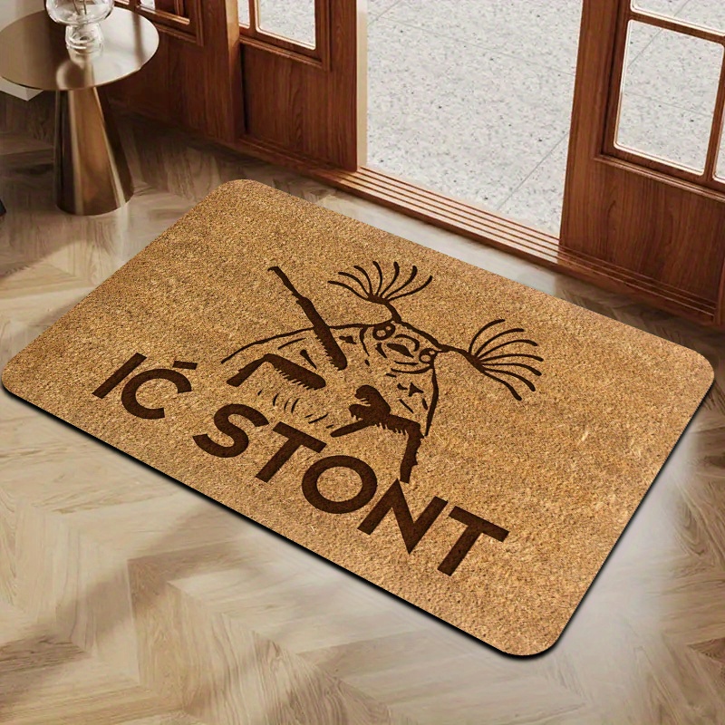 Home Bathroom Cleaning Machine - VIKAMA Cartoon Coconut Fiber Doormat -