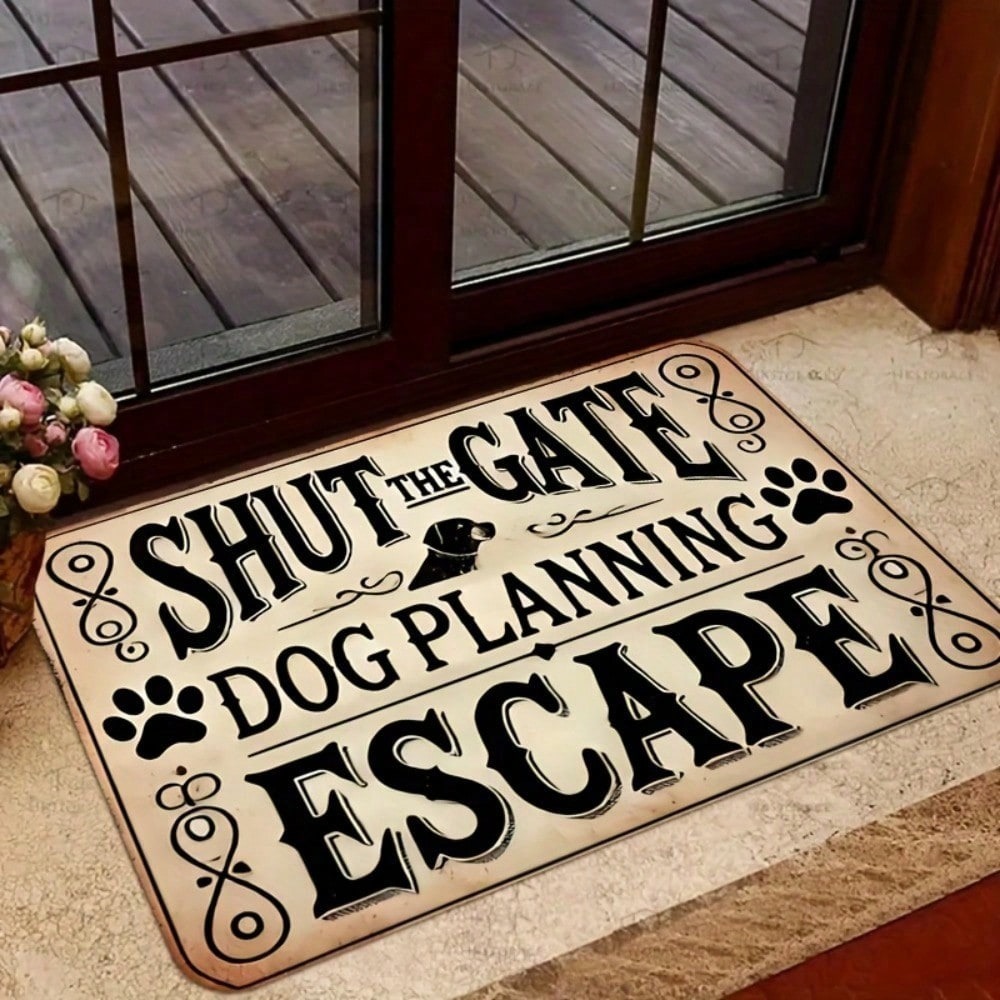 Home Bathroom Plan - 1pc 'SHUT THE GATE DOG PLANNING