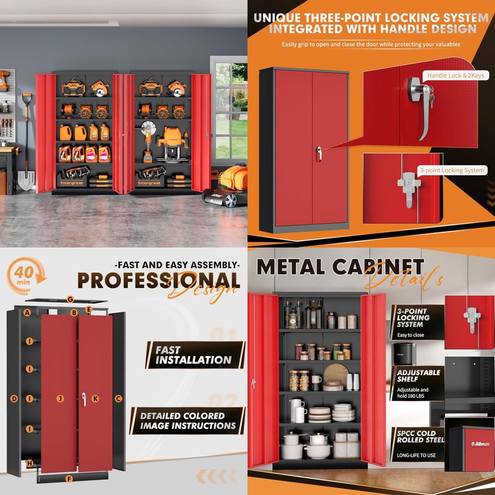 Home Bathroom Lock - 72 Tall Metal Storage Cabinet with