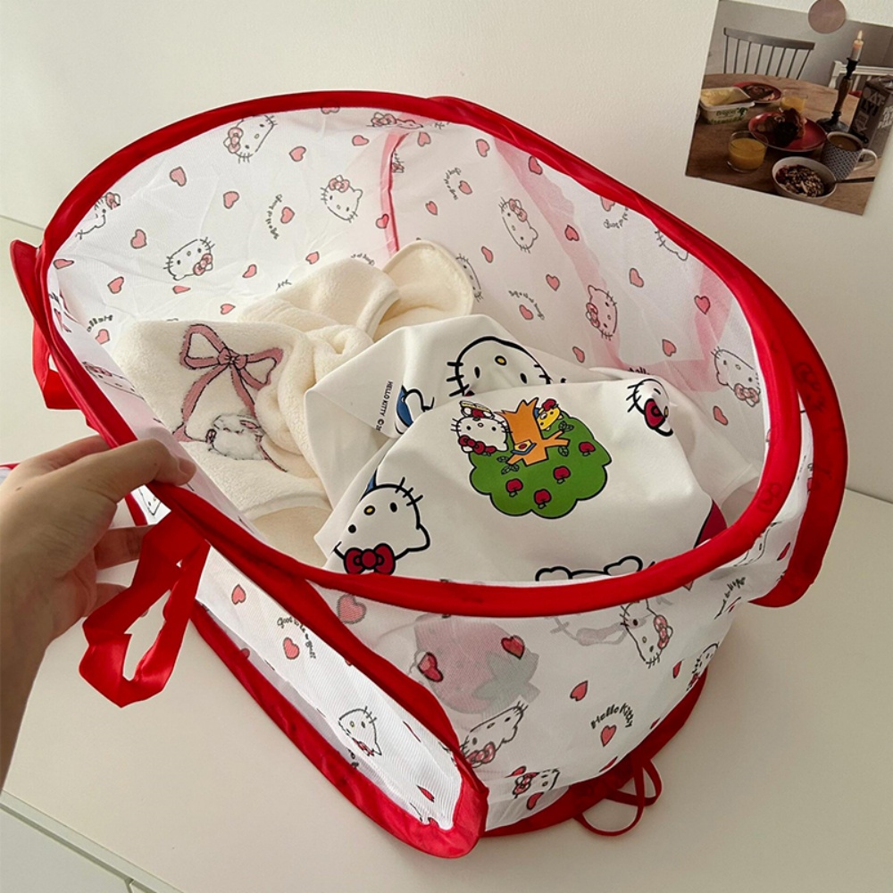 Home Goods Bathroom Storage - Collapsible Hello Kitty Laundry Basket Foldable