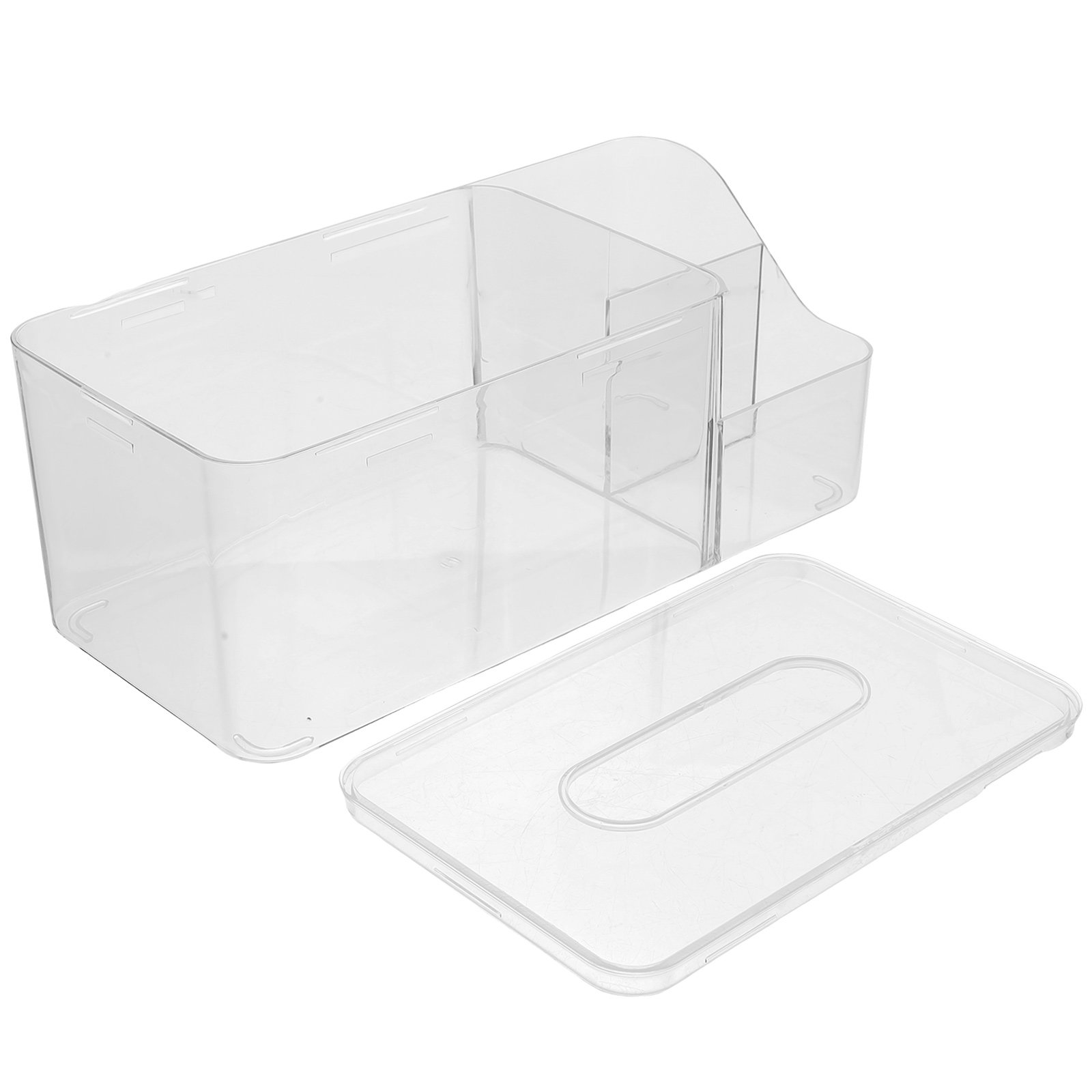 Home Bathroom Towel Dispenser - Desktop Tissue Box Holder Cover Rectangular