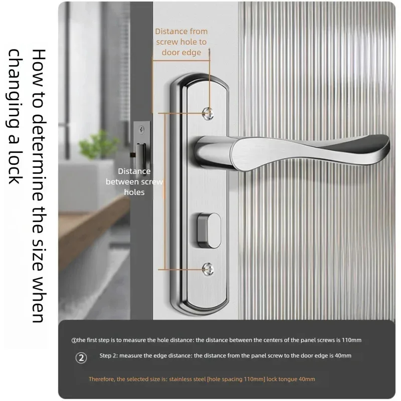 Stainless Steel Keyless Door L - Home Bathroom Fittings recensie en prijs