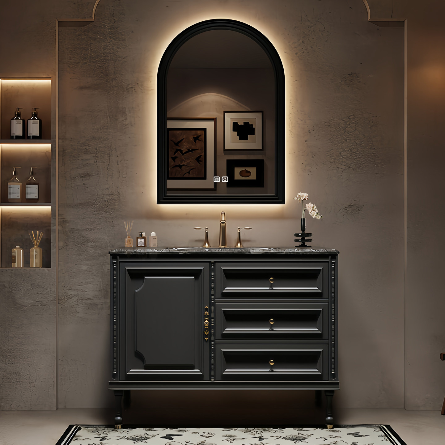 Luxury Floor Bathroom Cabinet  - Home Bathroom Partition Wall recensie en prijs