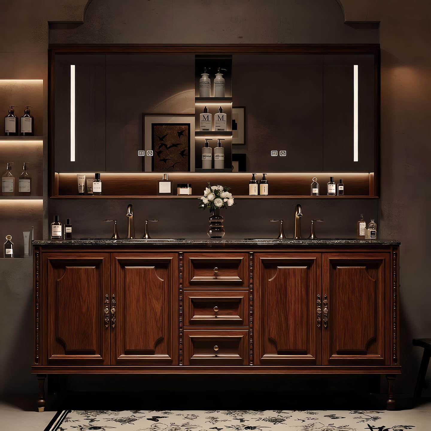 Luxury Floor Bathroom Cabinet  - Home Bathroom Partition Wall recensie en prijs