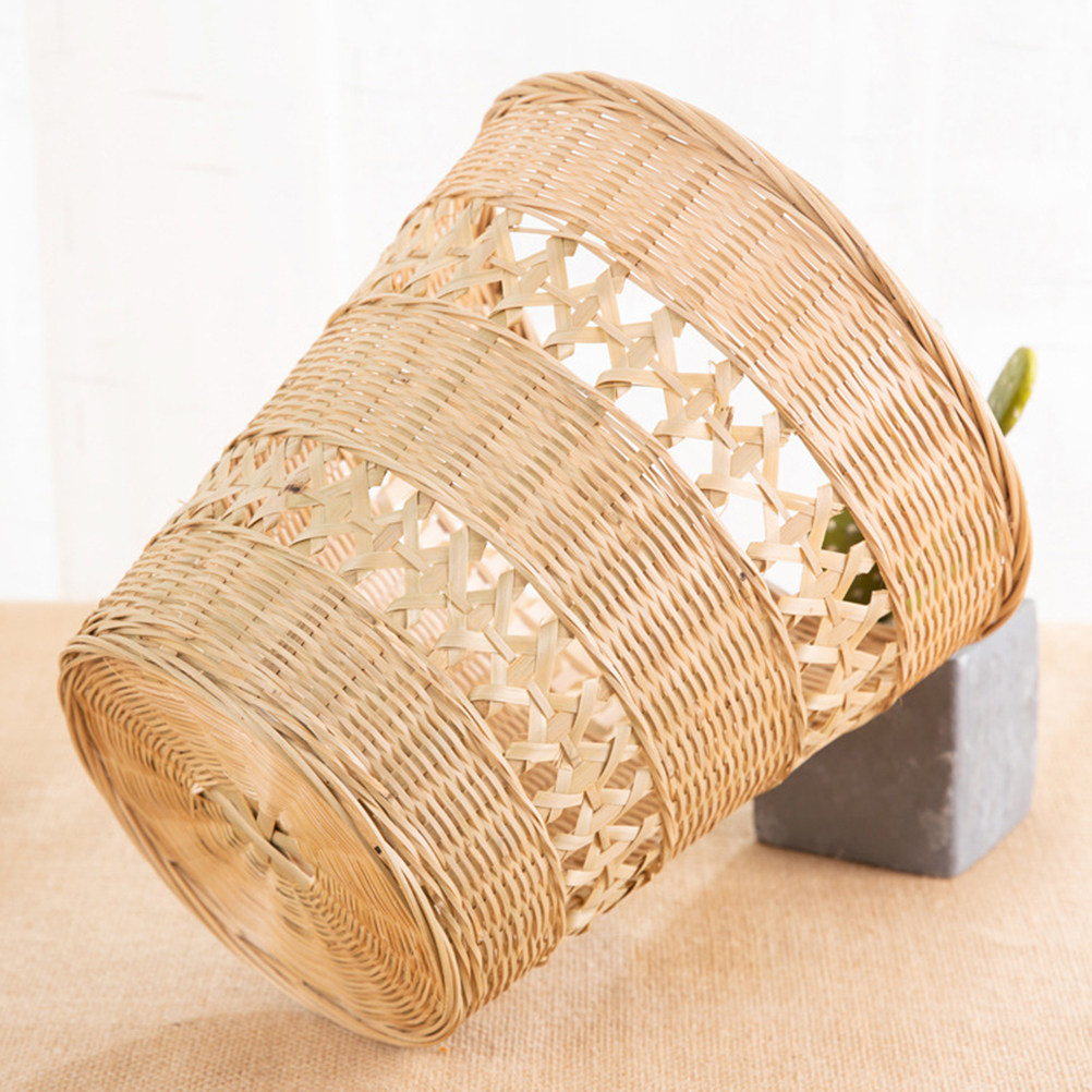 1Pcs Woven Rubbish Basket Bamb - Home Bathroom Design Simple recensie en prijs