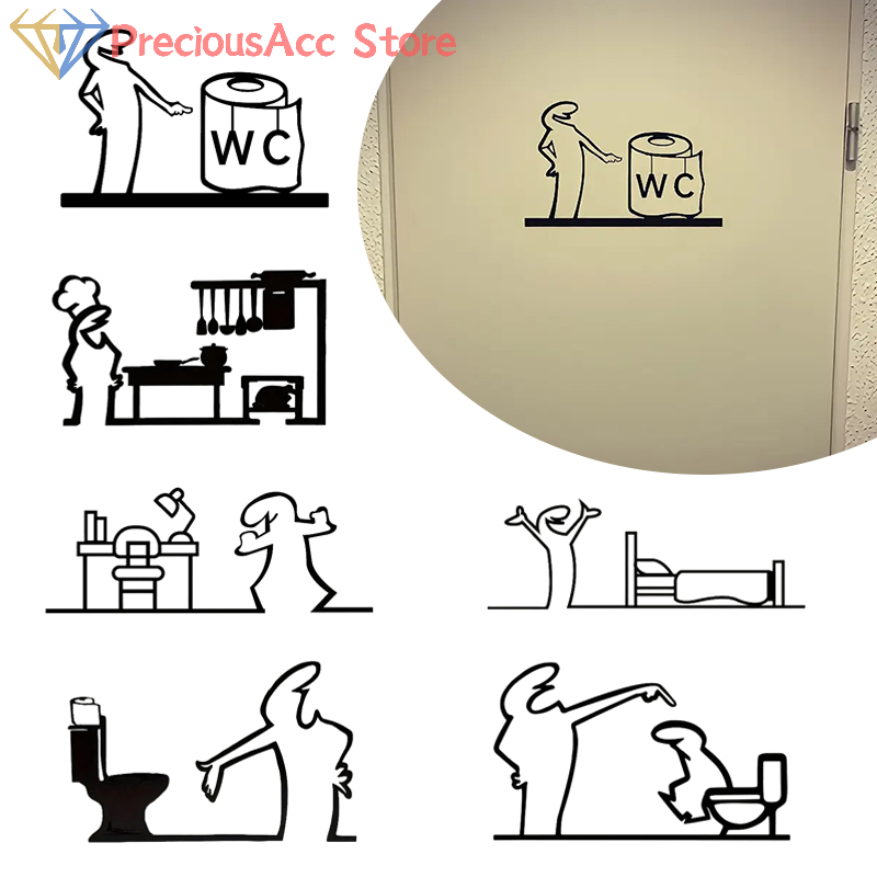 La Linea Minimalist Line Art S - Home Bathroom Door Signs recensie en prijs