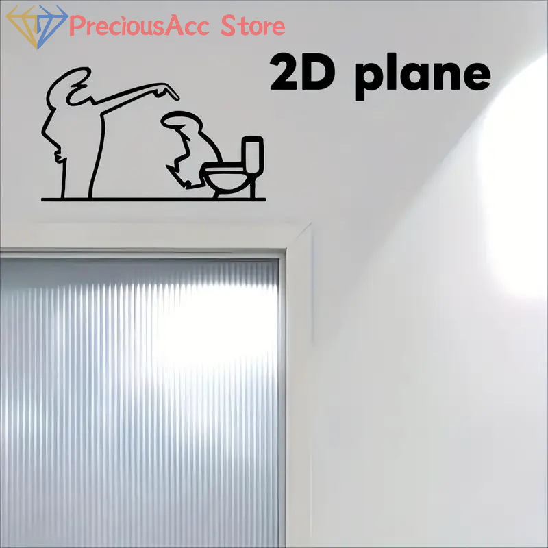 La Linea Minimalist Line Art S - Home Bathroom Door Signs recensie en prijs
