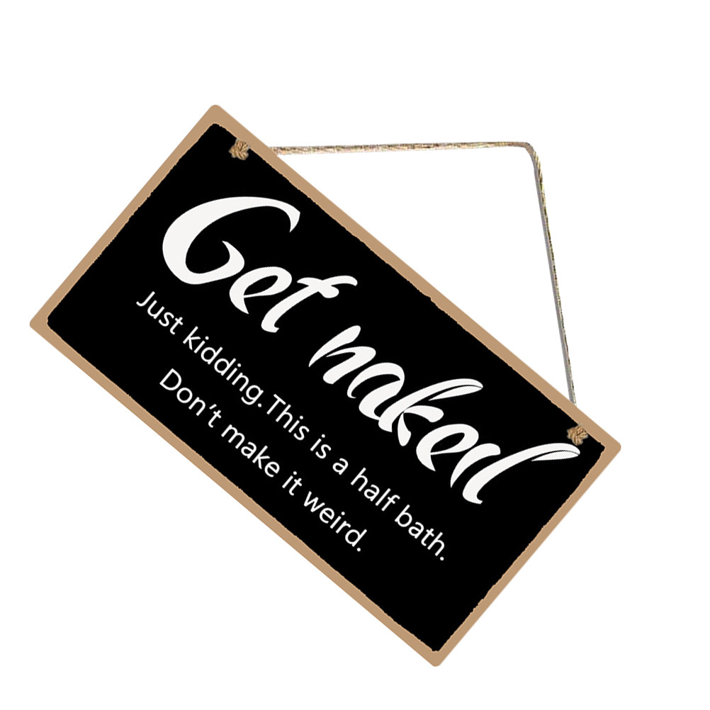 1Pcs Wooden Bathroom Wall Sign - Home Bathroom Door Signs recensie en prijs