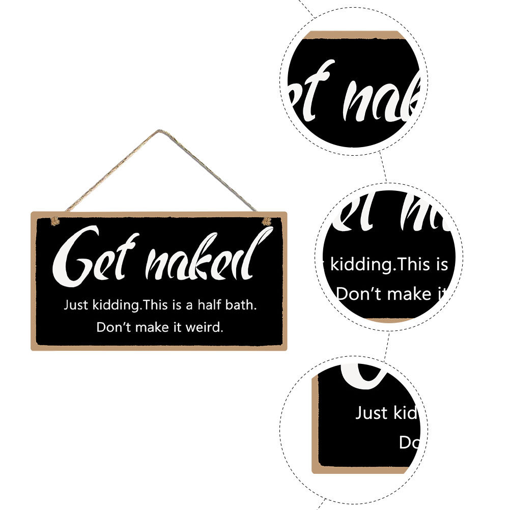 1Pcs Wooden Bathroom Wall Sign - Home Bathroom Door Signs recensie en prijs