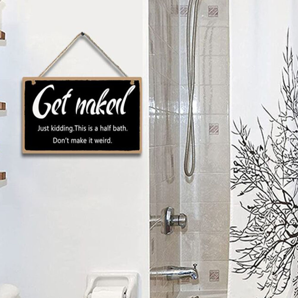 1Pcs Wooden Bathroom Wall Sign - Home Bathroom Door Signs recensie en prijs