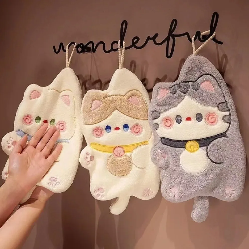 Cute Cat Hand Towel Quick Dryi - Home Bathroom Cleaning recensie en prijs