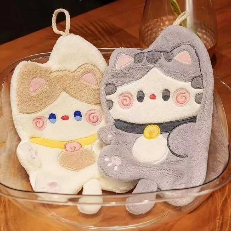 Cute Cat Hand Towel Quick Dryi - Home Bathroom Cleaning recensie en prijs