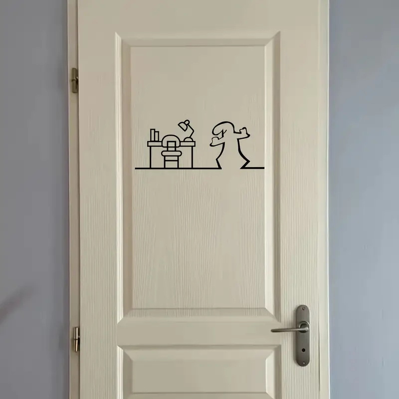 .1pc La Linea Minimalist Line  - Home Bathroom Door Signs recensie en prijs