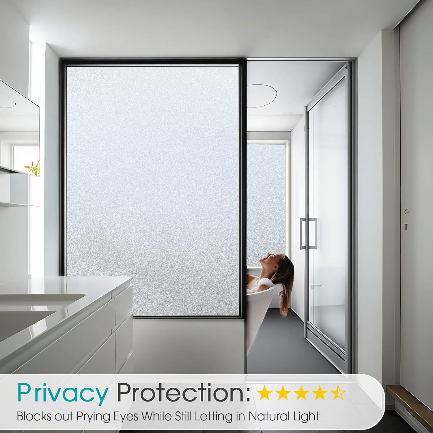 Frosted Window Privacy Film, S - Home Bathroom Products recensie en prijs