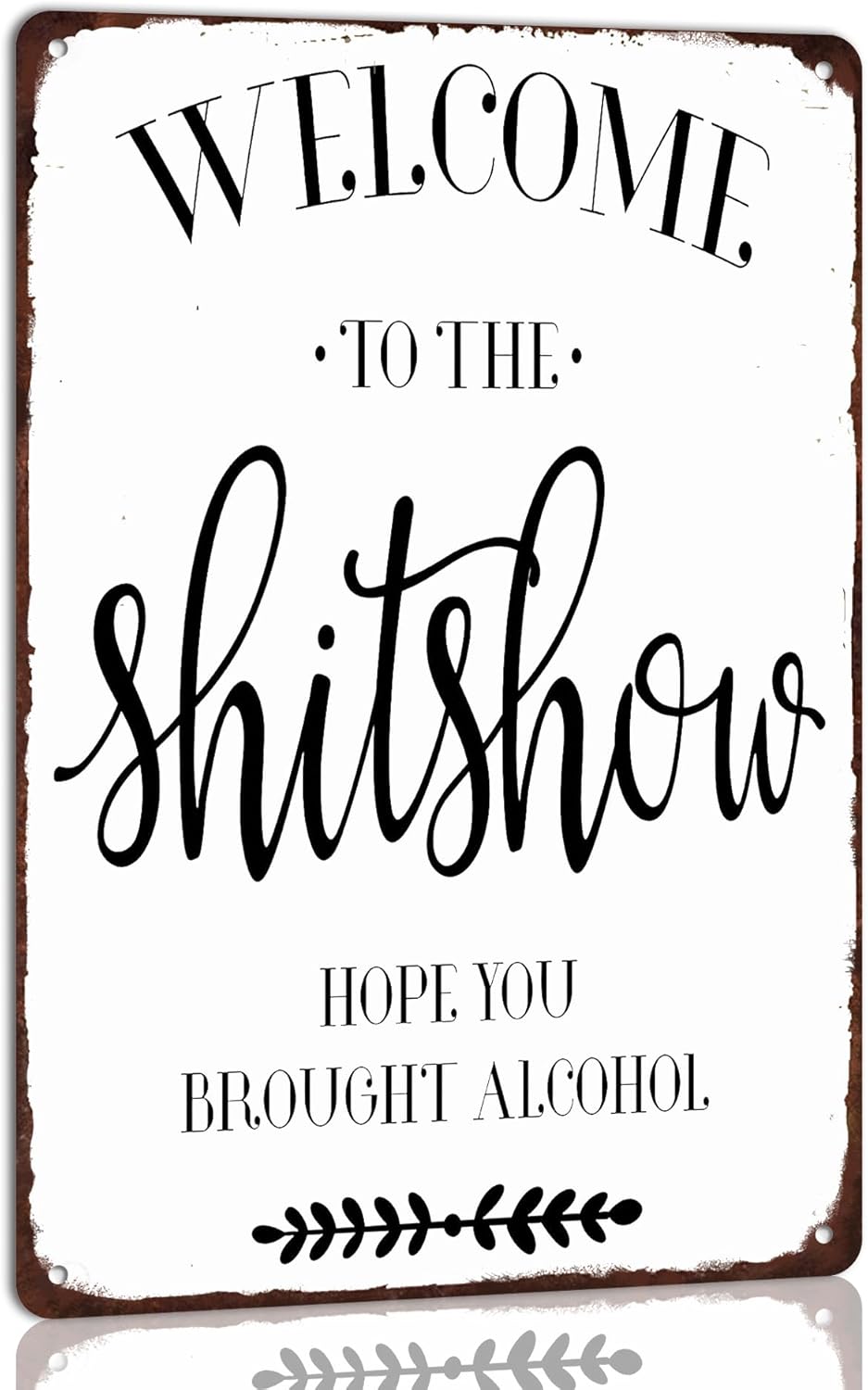 Welcome to the Shi*Show Vintag - Home Bathroom Door Signs recensie en prijs