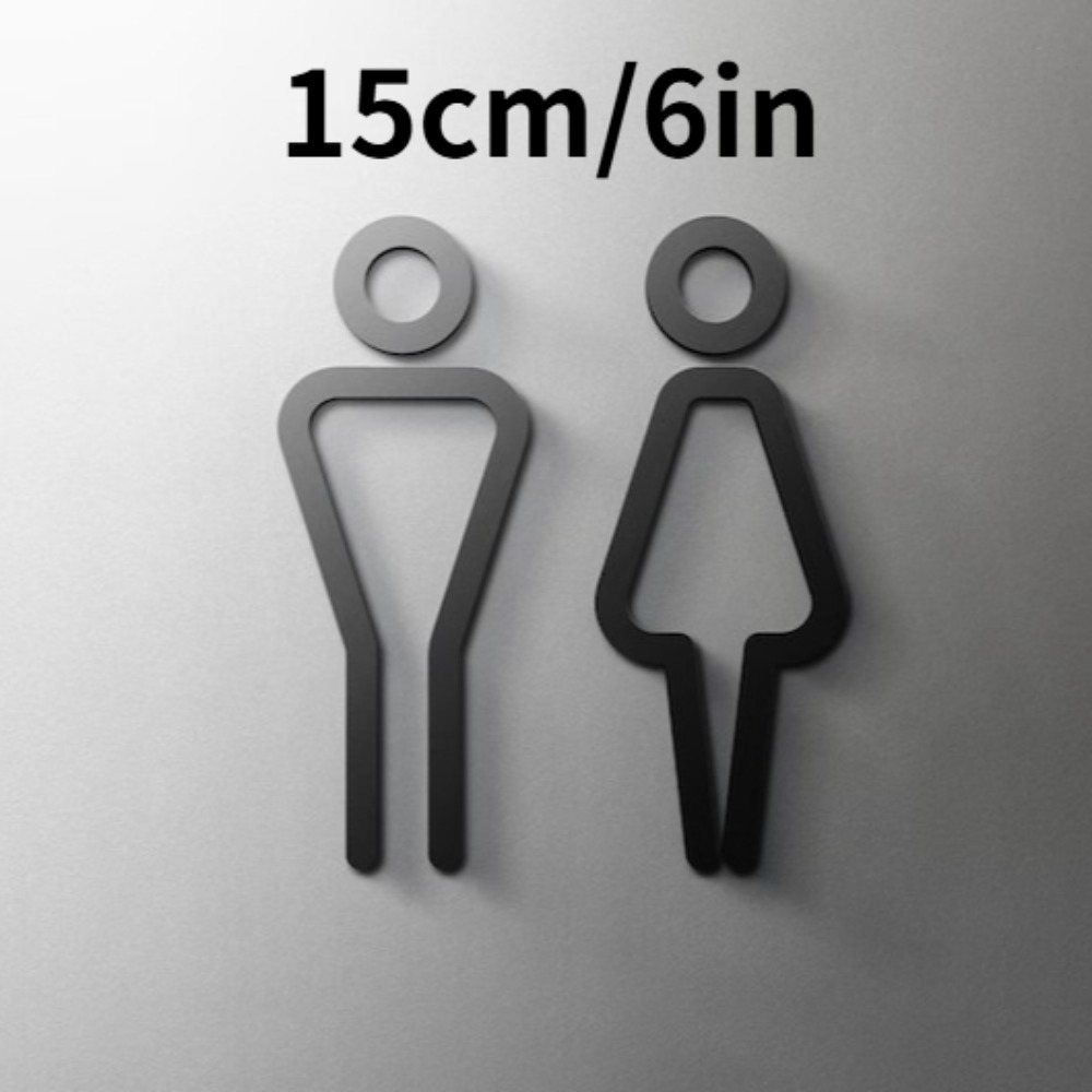 3D Acrylic Bathroom Sign Self- - Home Bathroom Door Signs recensie en prijs