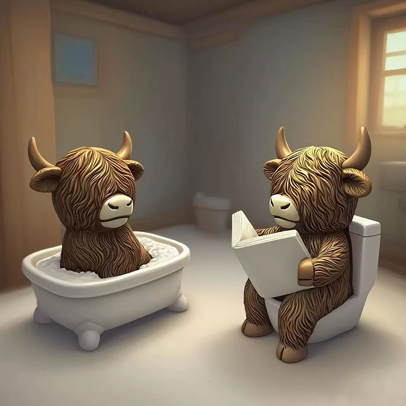 Cute Scottish Highland Cow Res - Jet Home Bathroom recensie en prijs