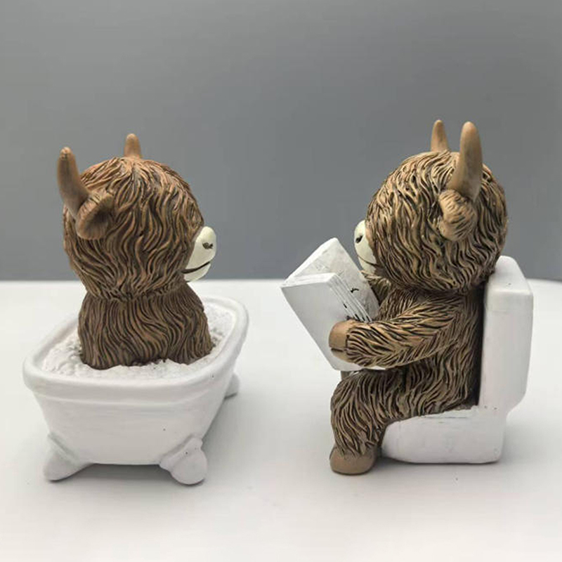 Cute Scottish Highland Cow Res - Jet Home Bathroom recensie en prijs