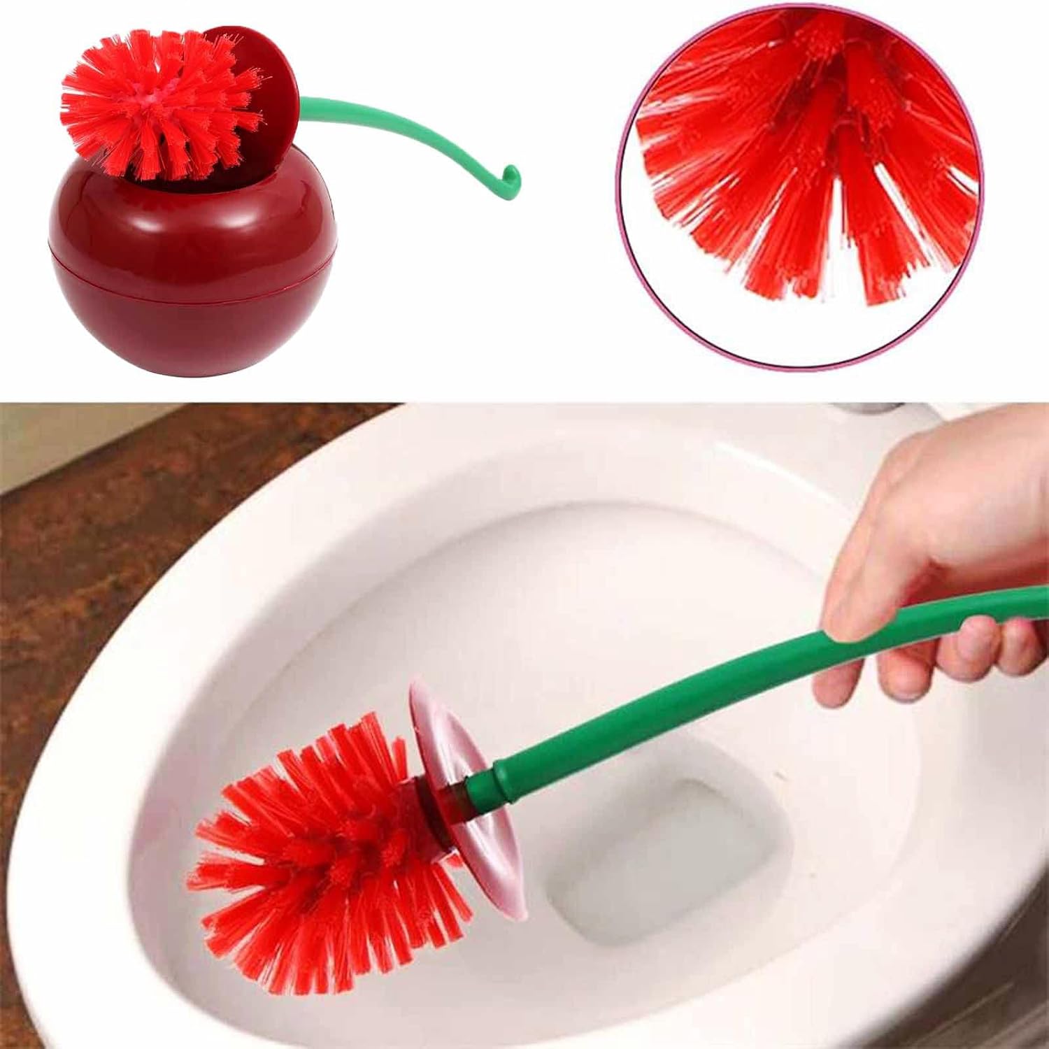Cute Cherry Shaped Toilet Brus - Home Bathroom Cleaning recensie en prijs