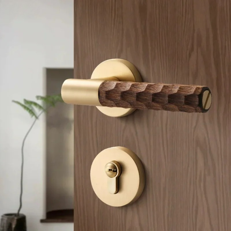 Wooden Door Handle Zinc Silent - Home Bathroom Lock recensie en prijs