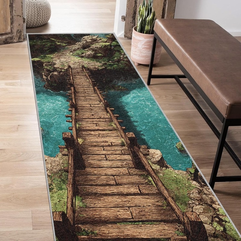 3D Optical Illusions Wooden Br - Home Bathroom Scene recensie en prijs