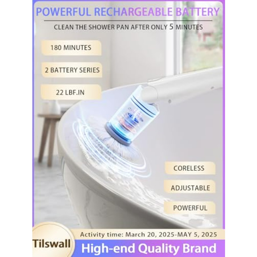 Cordless Electric Spin Scrubbe - Home Bathroom Cleaning recensie en prijs