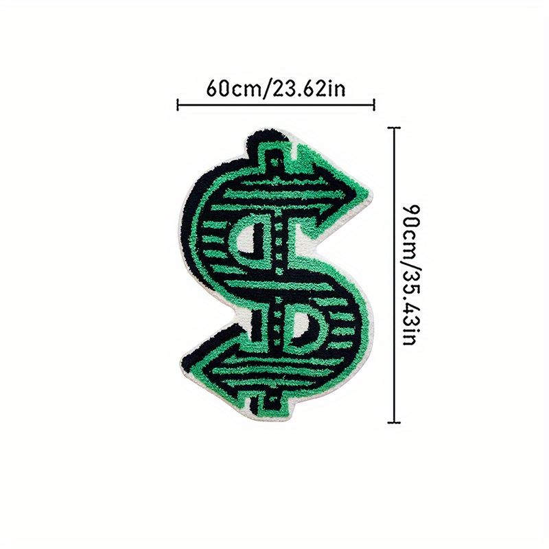 VIKAMA Dollar Sign Rug: Non-Sl - Home Bathroom Door Signs recensie en prijs