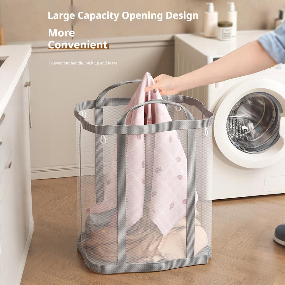 Foldable Mesh Dirty Clothes Ba - Home Goods Bathroom Storage recensie en prijs