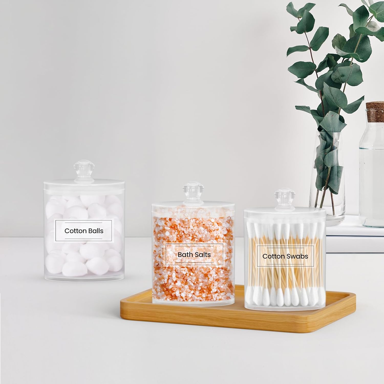 Acrylic Qtip Holder 6 Pack wit - Home Bathroom Decor recensie en prijs