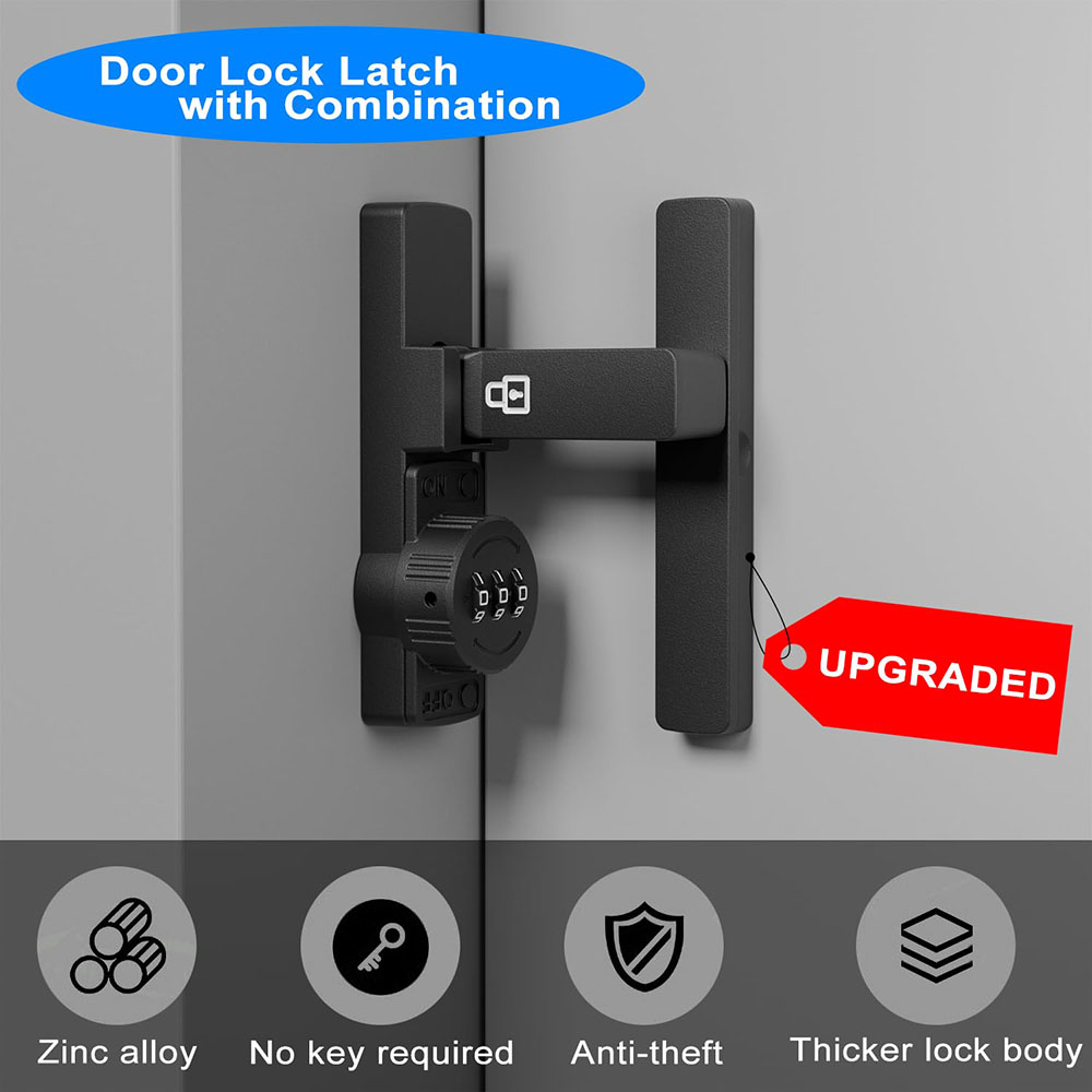 Security Barn Door Lock 3-Digi - Home Bathroom Lock recensie en prijs