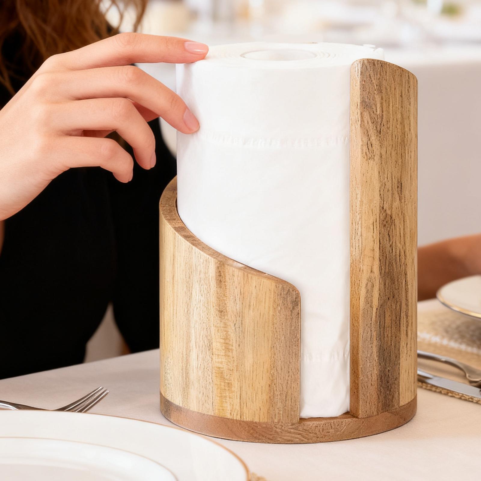 Wood Paper Towel Holder Farmho - Home Bathroom Towel Dispenser recensie en prijs