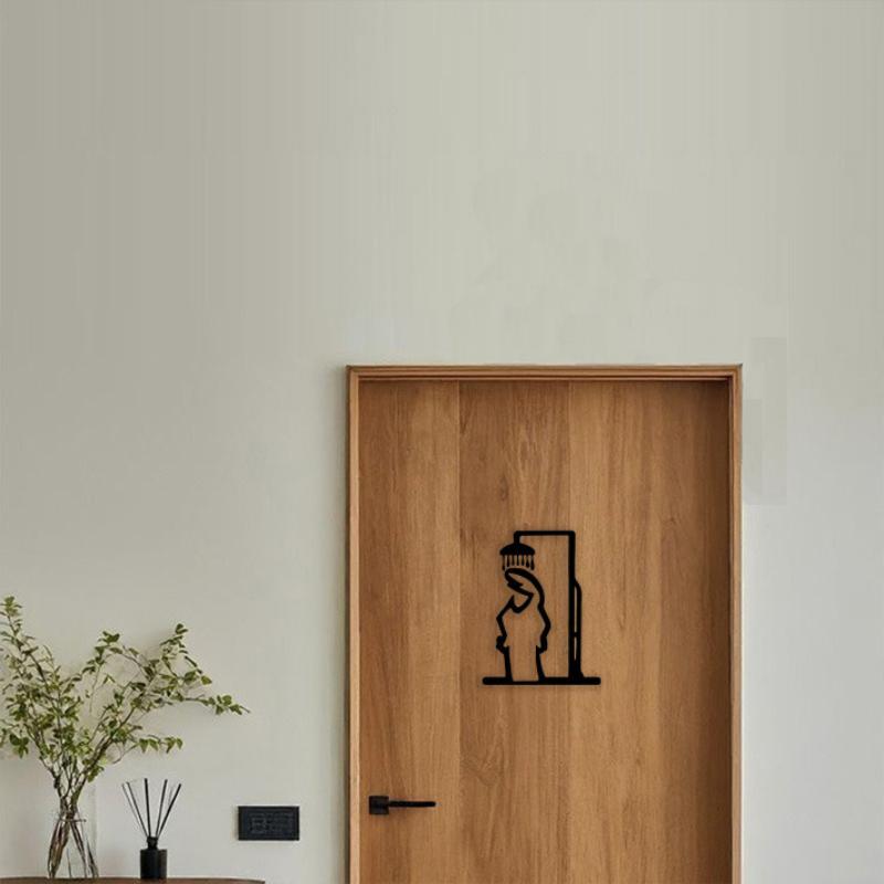 New Black Shower Figure Wall D - Jet Home Bathroom recensie en prijs