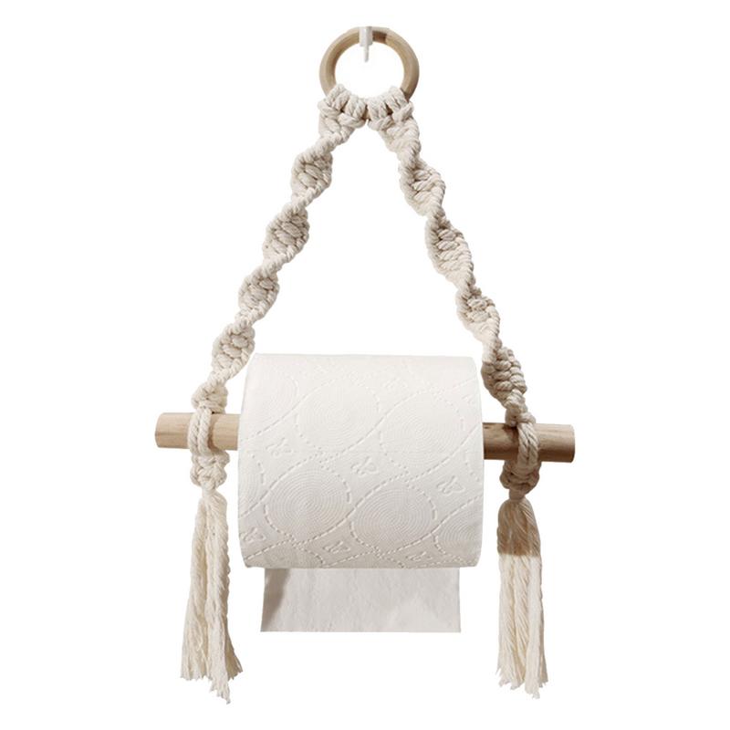 Hand Woven Wooden Toilet Paper - Home Bathroom Towel Dispenser recensie en prijs
