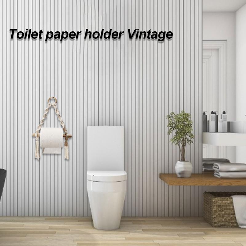 Hand Woven Wooden Toilet Paper - Home Bathroom Towel Dispenser recensie en prijs