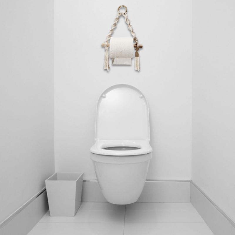 Hand Woven Wooden Toilet Paper - Home Bathroom Towel Dispenser recensie en prijs