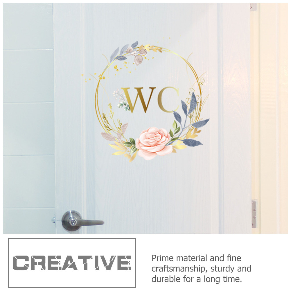 2Pcs Wall Stickers PVC Self ad - Home Bathroom Door Signs recensie en prijs
