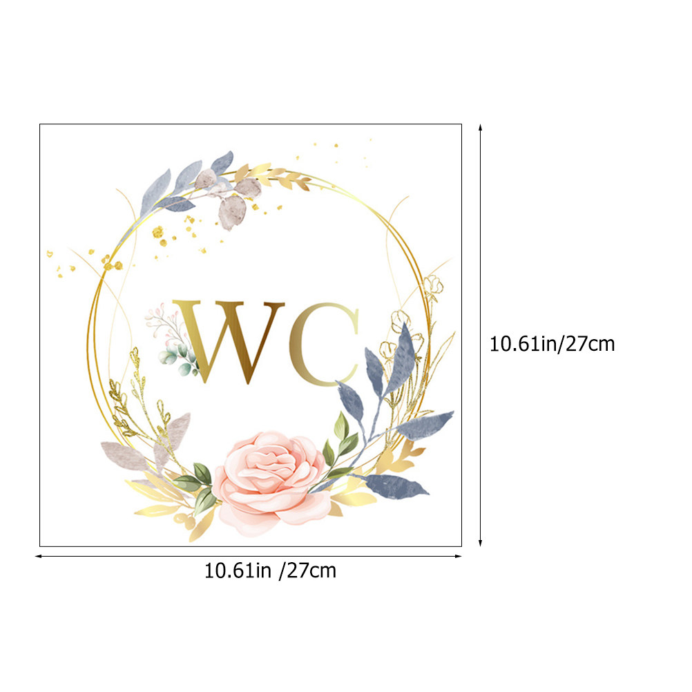2Pcs Wall Stickers PVC Self ad - Home Bathroom Door Signs recensie en prijs