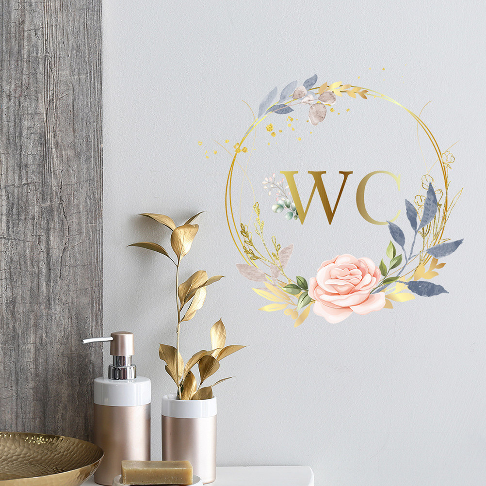 2Pcs Wall Stickers PVC Self ad - Home Bathroom Door Signs recensie en prijs