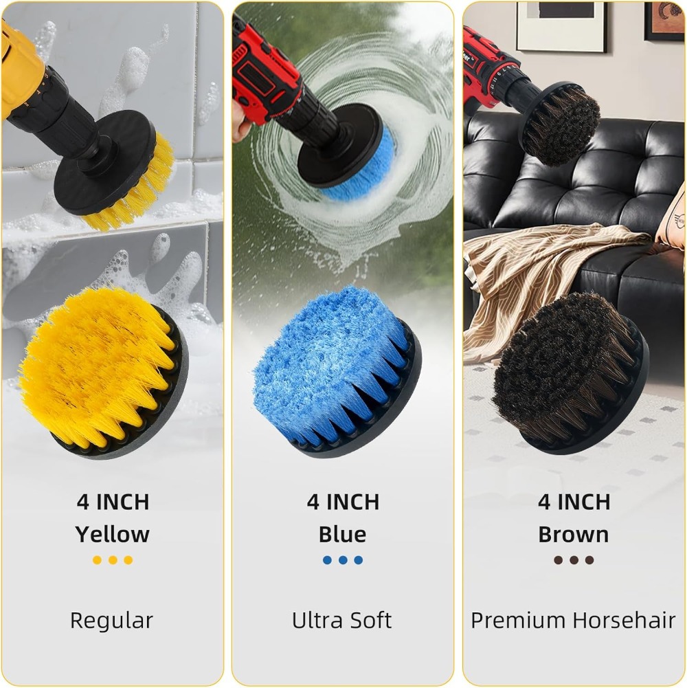 9 Pcs Drill Brush Attachments  - Home Bathroom Cleaning recensie en prijs