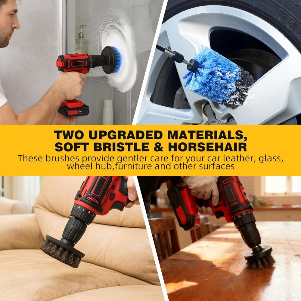 9 Pcs Drill Brush Attachments  - Home Bathroom Cleaning recensie en prijs