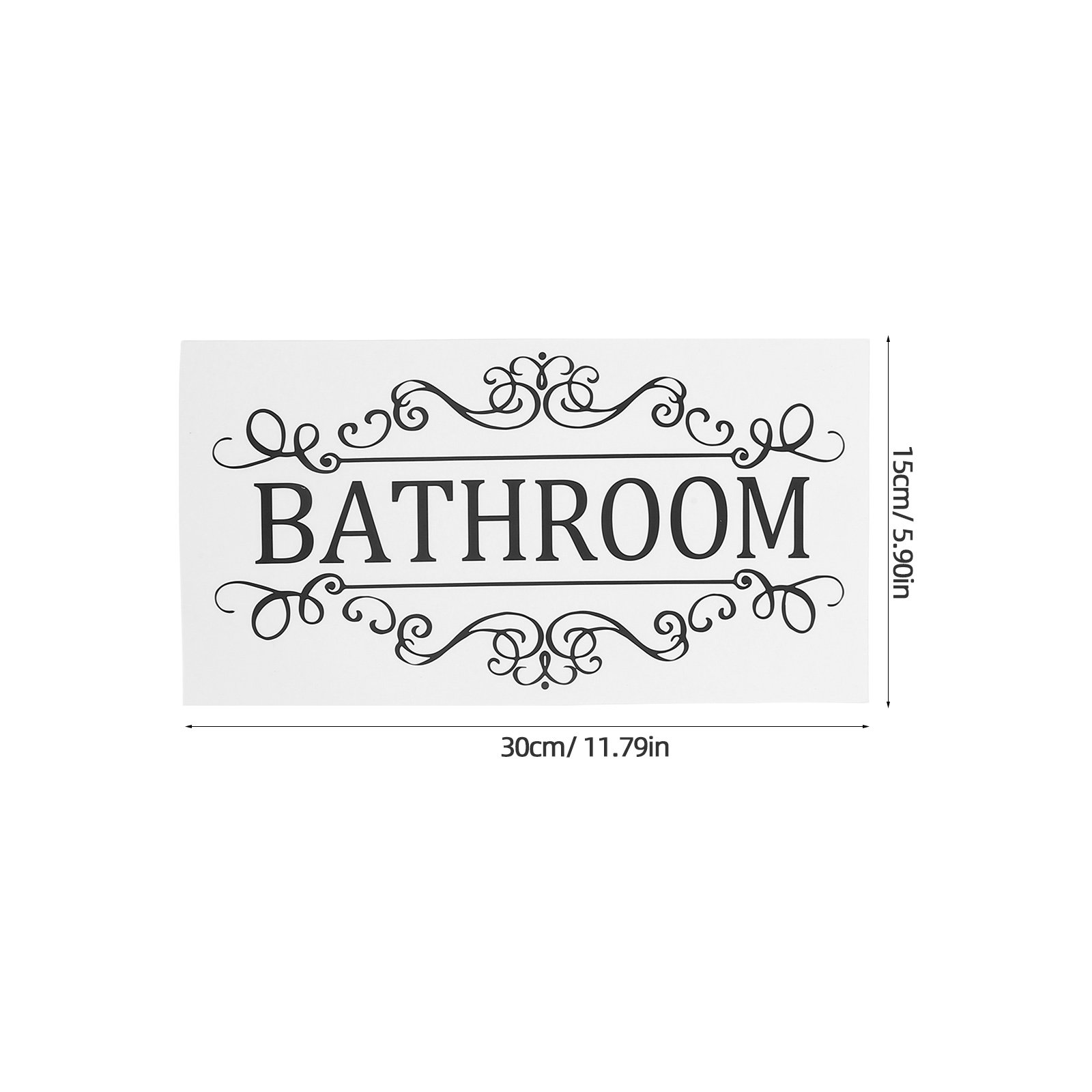 6Pcs Waterproof Door Sign Stic - Home Bathroom Door Signs recensie en prijs