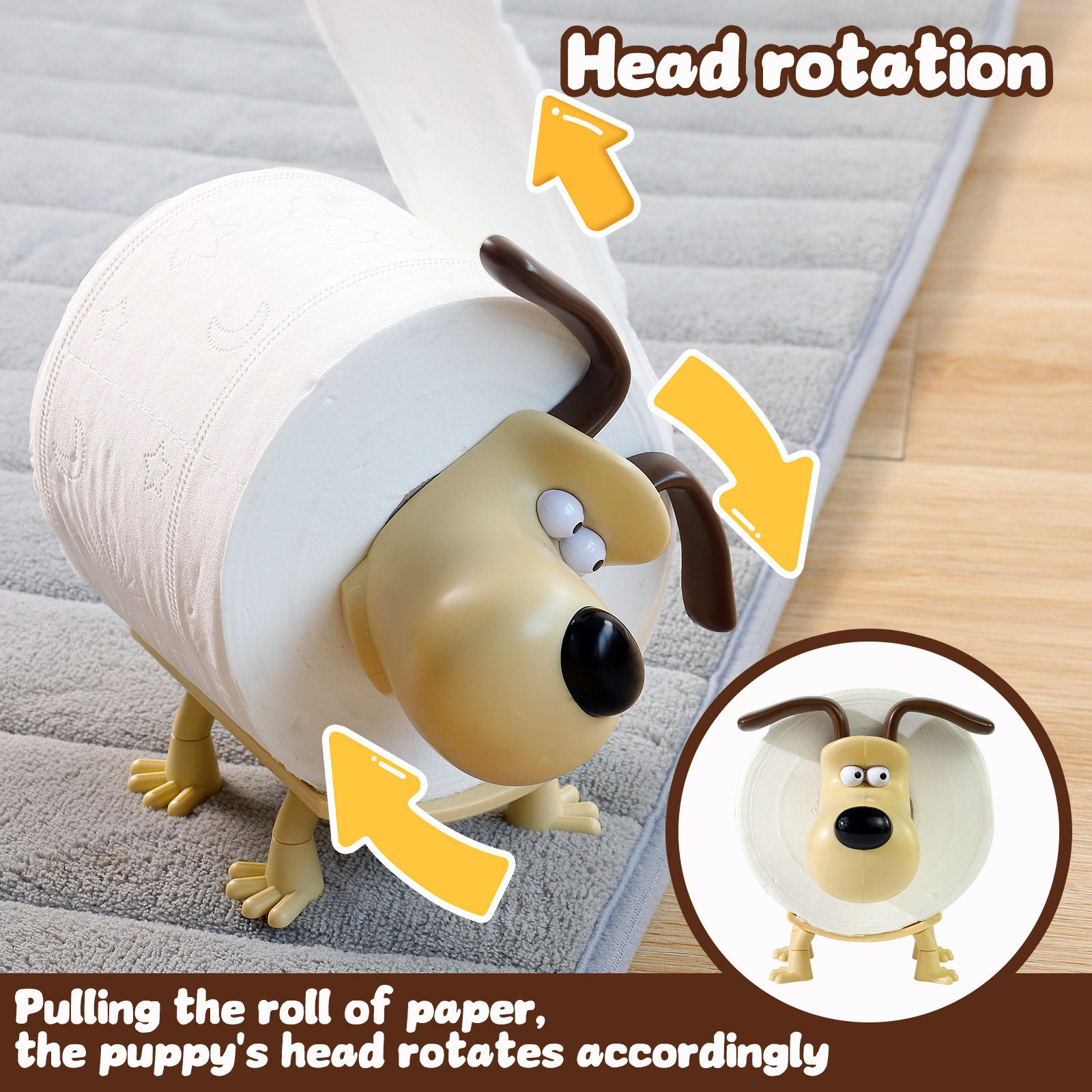 Puppy Toilet Holder Home Decor - Home Goods Bathroom Storage recensie en prijs