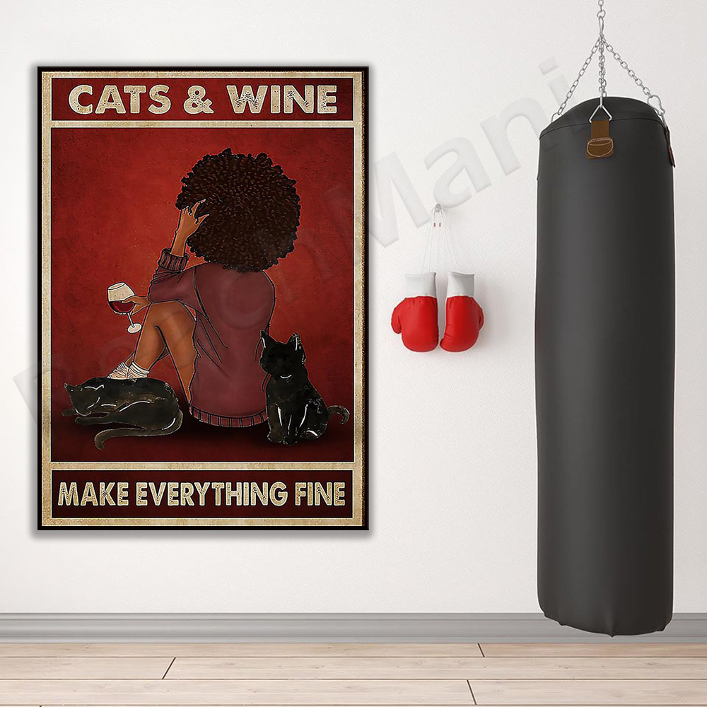 African girl cats and wine mak - Home Goods Bathroom Mirrors recensie en prijs