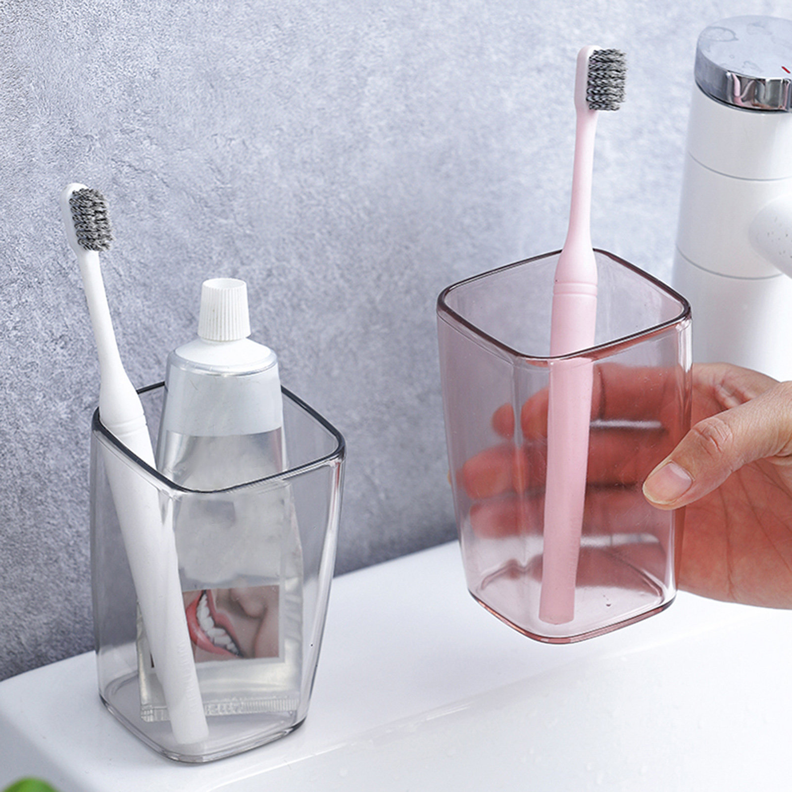 2Pcs Wash Gargle Cup Simple Co - Home Bathroom Design Simple recensie en prijs