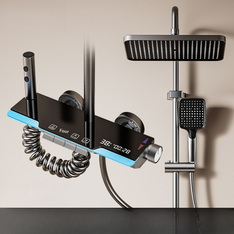 Grey Gun Shower Set Luxury Hot - Home Bathroom Renovation recensie en prijs