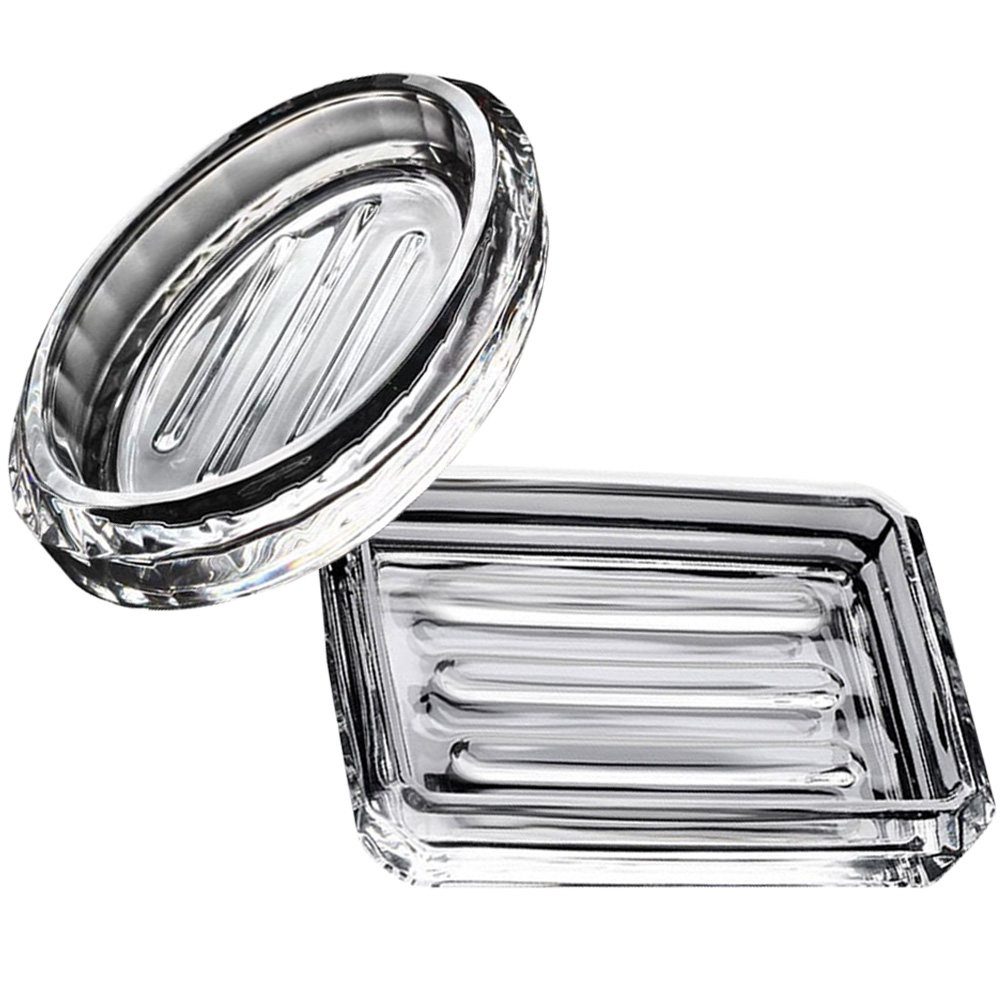 2Pcs Transparent Soap Box Glas - Home Bathroom Design Simple recensie en prijs