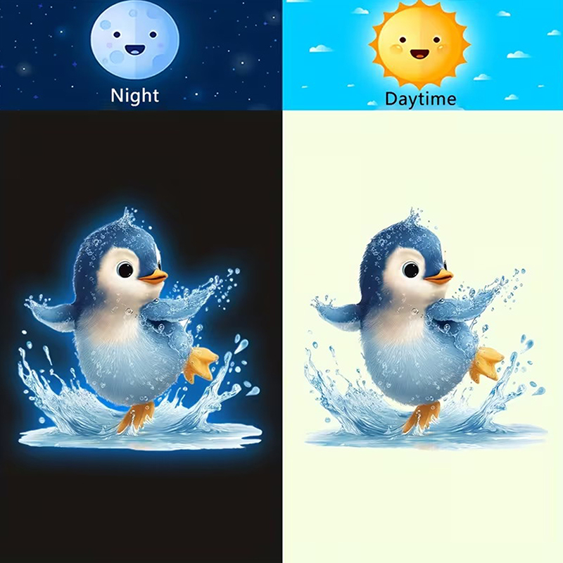 Glow-in-the-Dark Penguin Toile - Jet Home Bathroom recensie en prijs